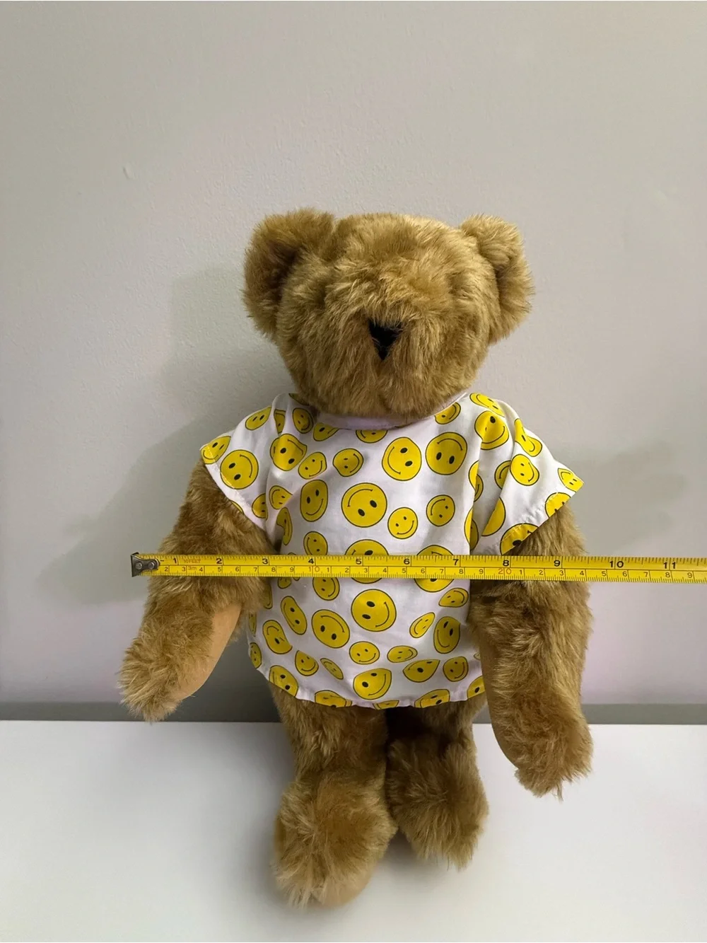 Vermont Teddy Bear Jointed Get Well Hospital Gown Plush 15
